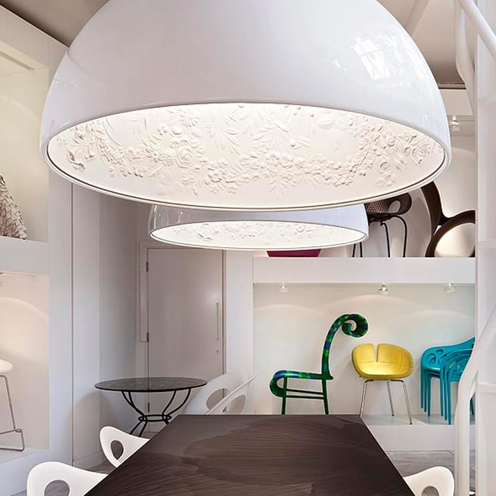 Lampada a sospensione Skygarden 1, Nero opaco Flos