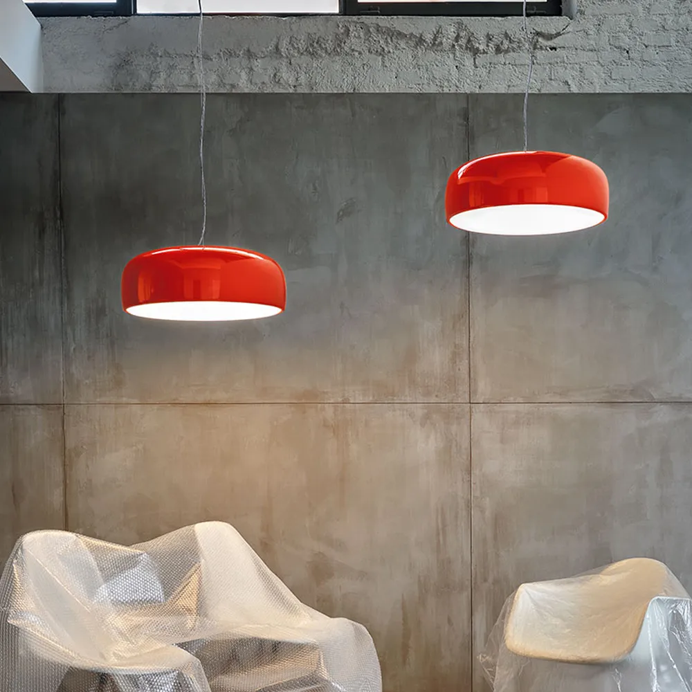 Lampada a sospensione Smithfield S, Rosso Flos