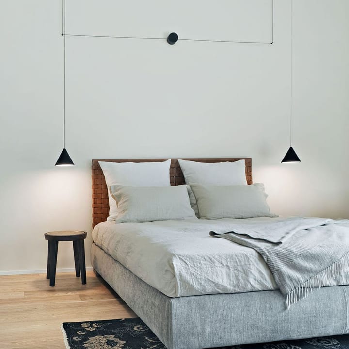 Lampada a sospensione String Light Cone, Blu, 12 m cavo Flos