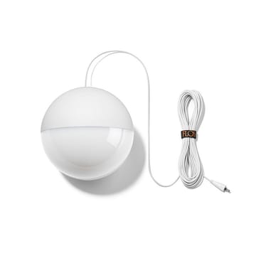 Lampada a sospensione String Light Sphere - Bianco, cavo 12 m - Flos
