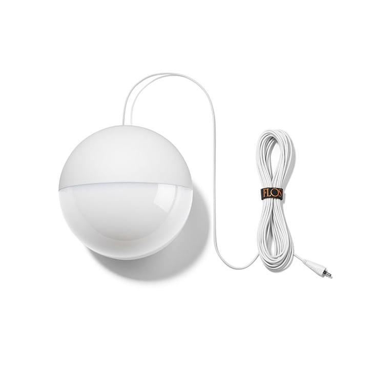Lampada a sospensione String Light Sphere, Bianco, cavo 12 m Flos