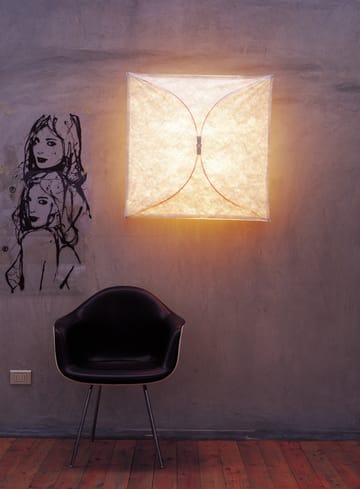 Lampada da parete Ariette 2 - Tessuto bianco/struttura in acciaio - Flos