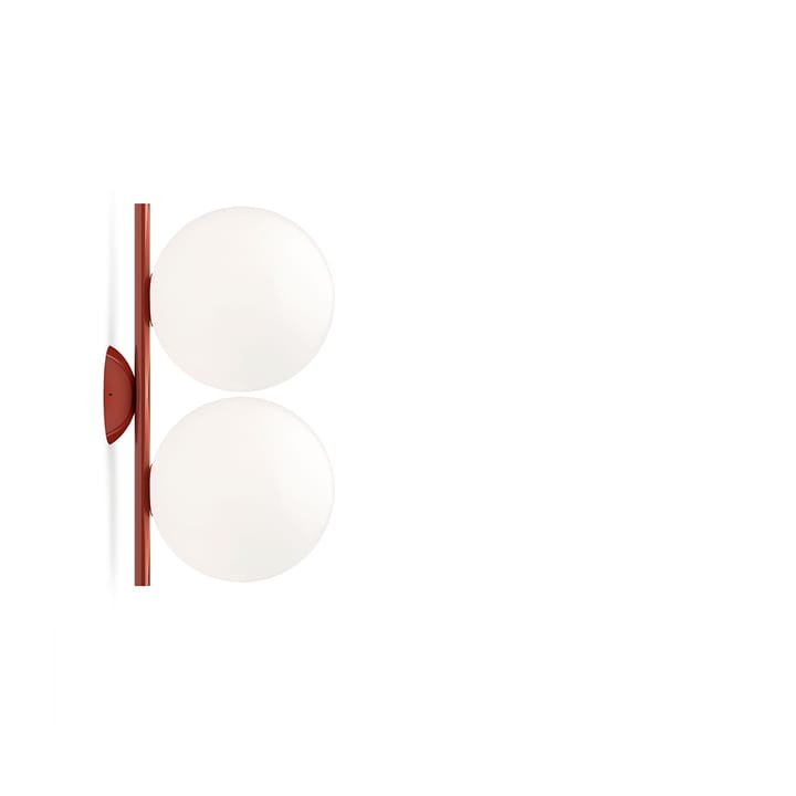 Lampada da parete IC lights C/W1 Double - Bordeaux-opale - Flos