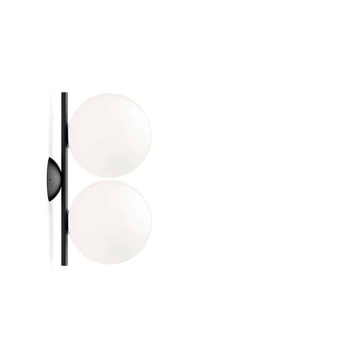 Lampada da parete IC lights C/W1 Double - Nero-opale - Flos