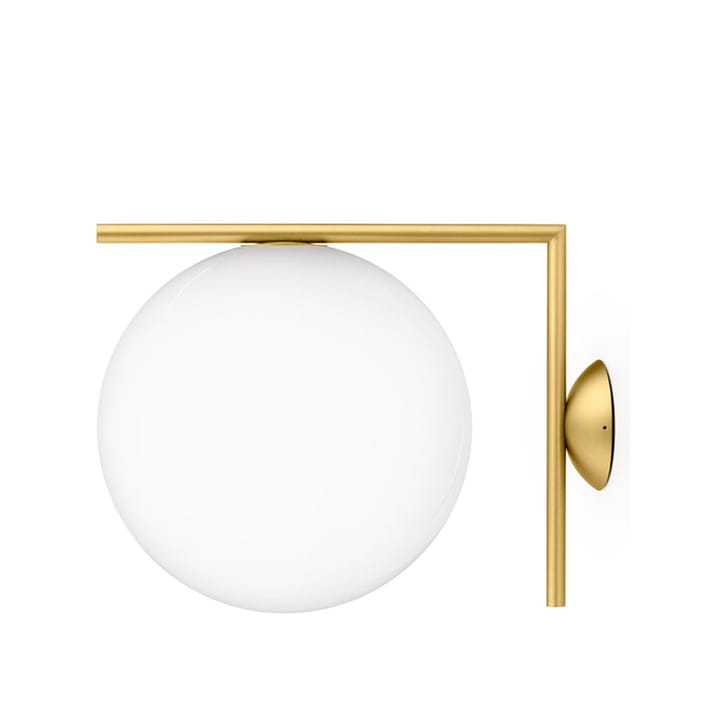 Lampada da parete IC lights C/W2 - Ottone spazzolato-opale - Flos