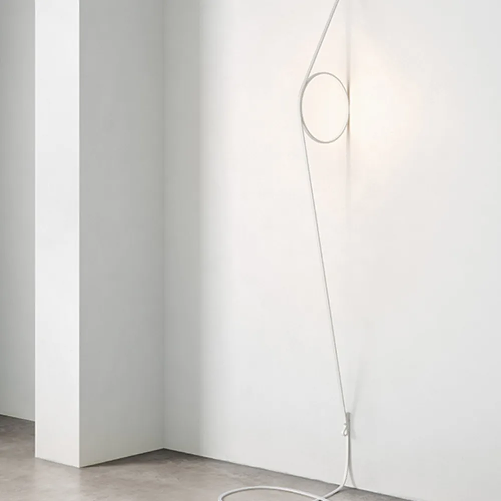 Lampada da parete Wirering, Rosa-bianco Flos