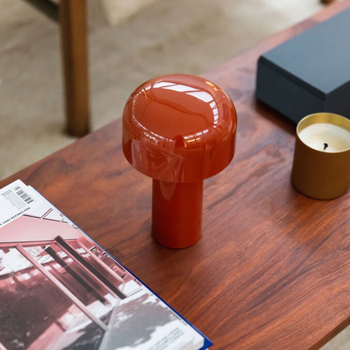 Lampada da tavolo Bellhop portatile, Brick red Flos