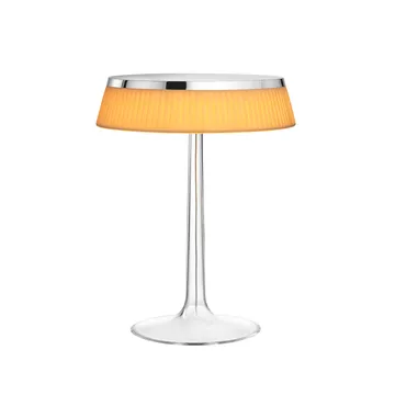 Lampada da tavolo Bon Jour T - Chrome-soft tessuto paralume - Flos