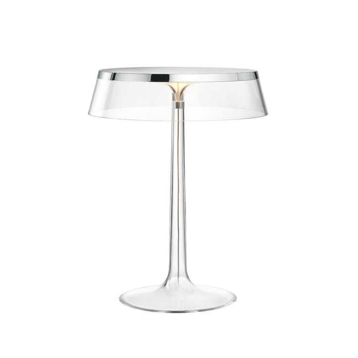 Lampada da tavolo Bon Jour T - Chrome-trasparente schermatura - Flos