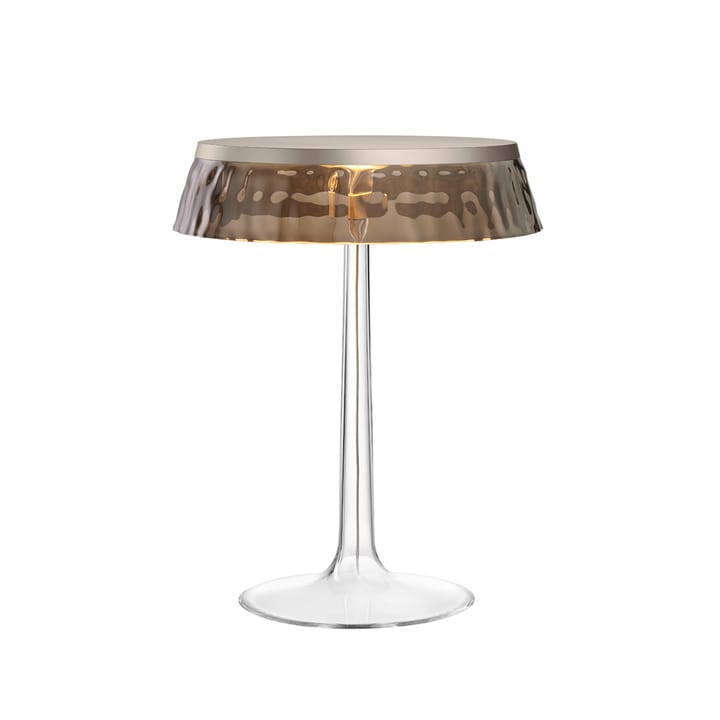 Lampada da tavolo Bon Jour T - Grigio fumo-top in cromo opaco - Flos
