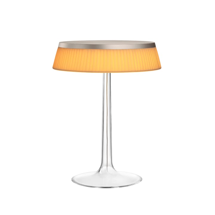 Lampada da tavolo Bon Jour T - Orange-tessuto paralume-cromo opaco - Flos