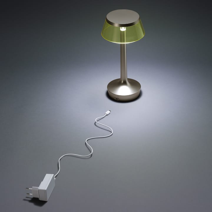 Lampada da tavolo Bon Jour Unplugged, Chrome-fumée Flos