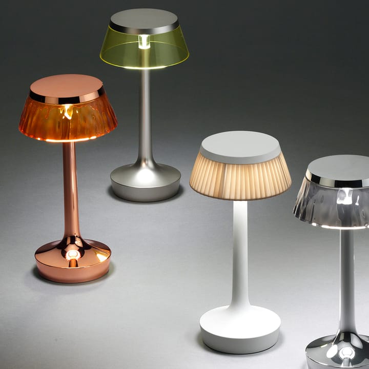 Lampada da tavolo Bon Jour Unplugged, Chrome-fumée Flos