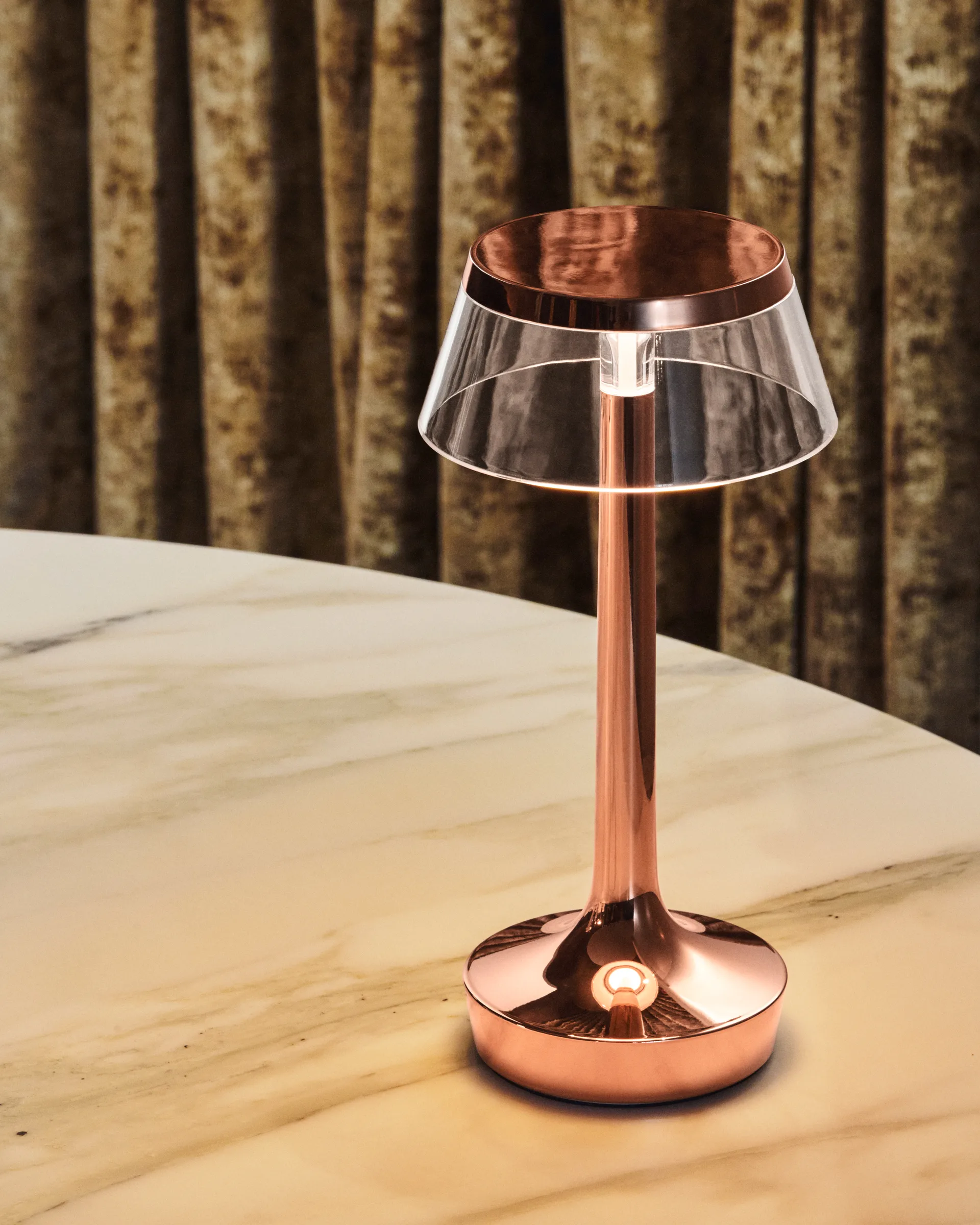 Lampada da tavolo Bon Jour Unplugged, Copper Flos