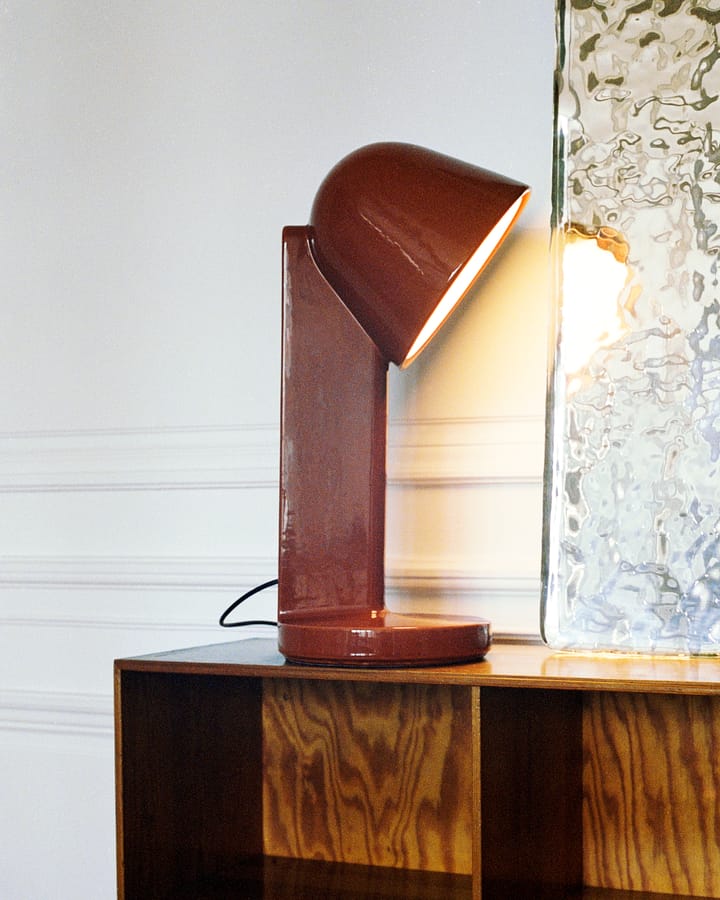 Lampada da tavolo Céramique Down, Rust red Flos