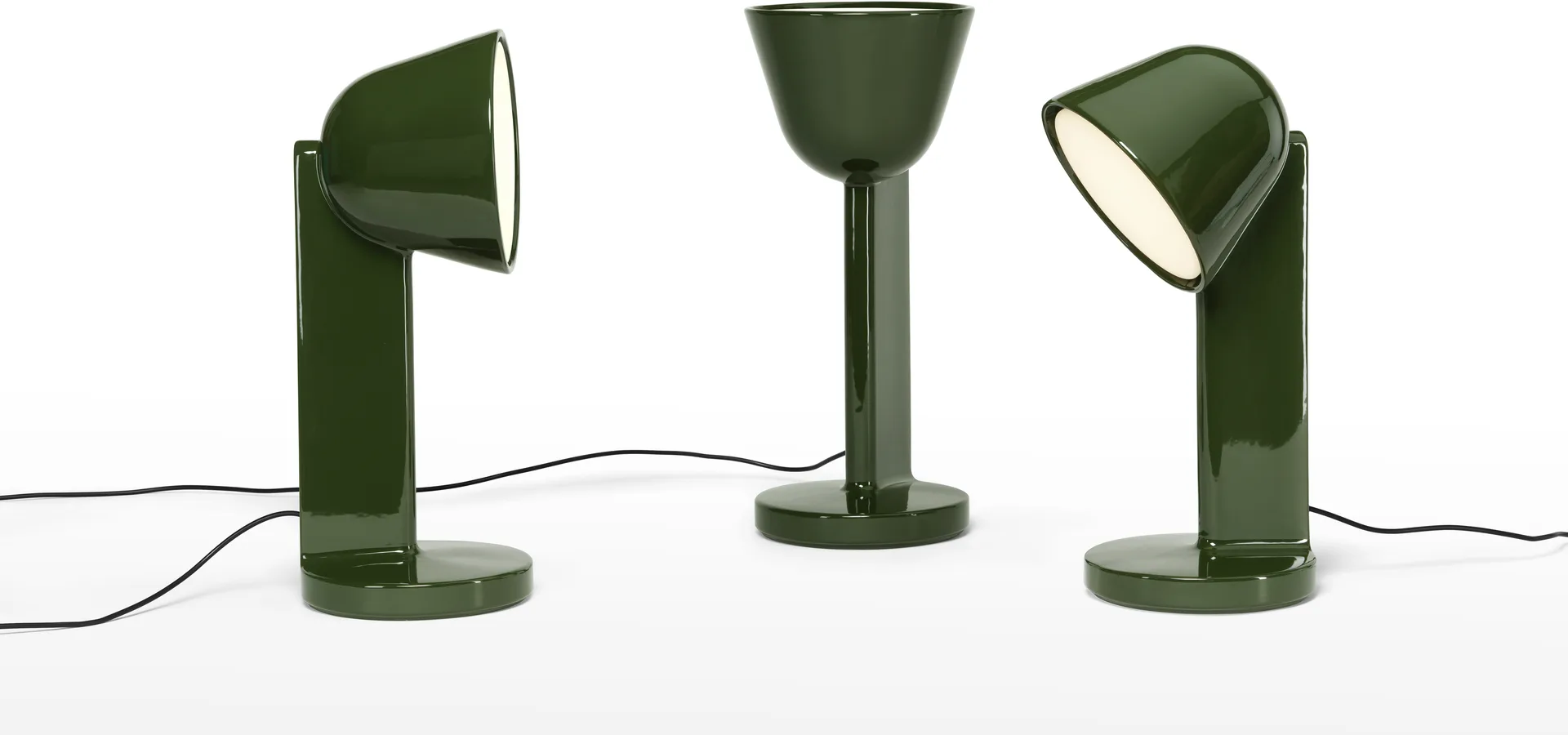 Lampada da tavolo Céramique Up, Moss green Flos