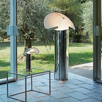 Lampada da tavolo Chiara T - Alluminio-antracite bordo - Flos