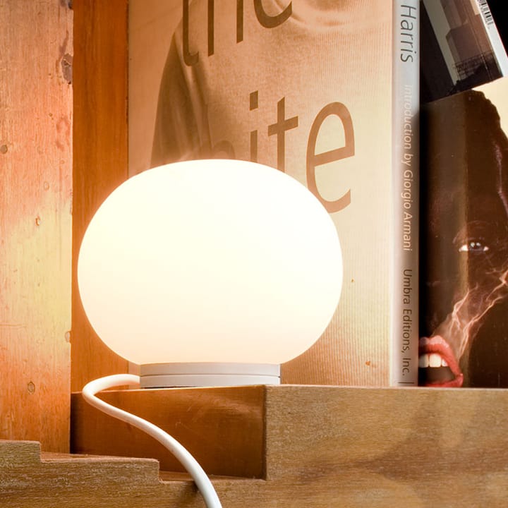 Lampada da tavolo Glo-Ball Mini T, Vetro opale bianco Flos