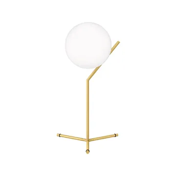 Lampada da tavolo IC Lights T1 High - Ottone spazzolato-opal - Flos