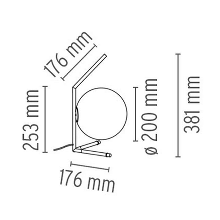 Lampada da tavolo IC lights T1 low, Ottone spazzolato-opal Flos