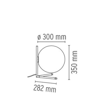 Lampada da tavolo IC lights T2 - Ottone spazzolato-opal - Flos