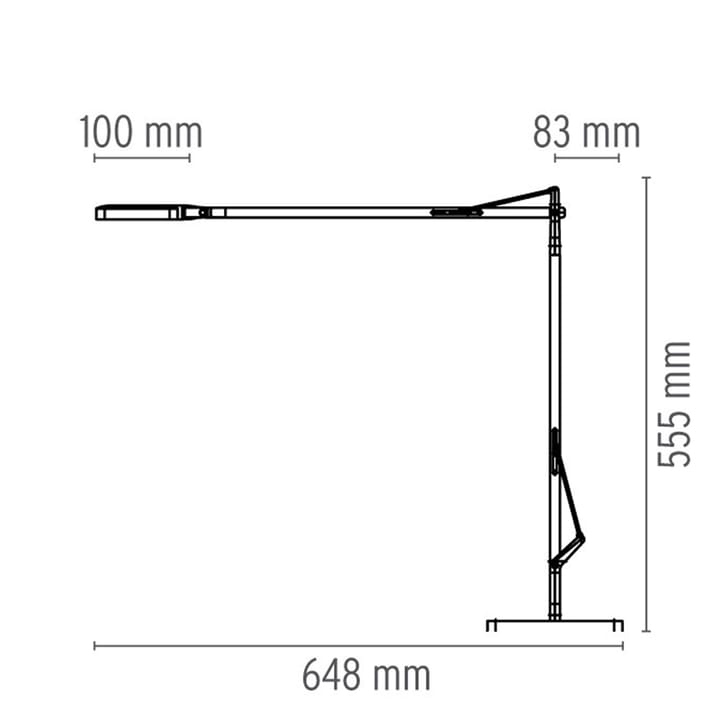 Lampada da tavolo Kelvin T LED, Nero lucido Flos