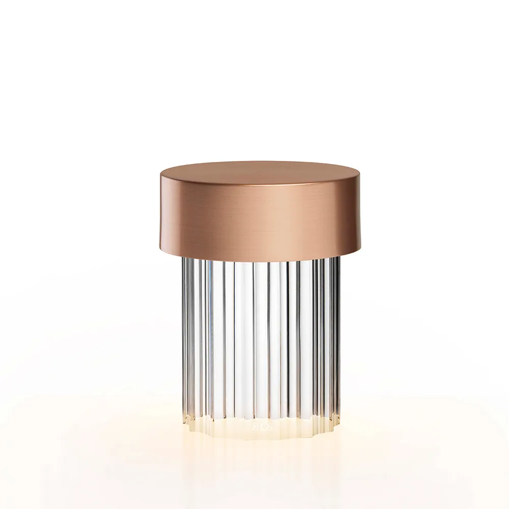 Lampada da tavolo Last Order Fluted IP20, Rame Flos