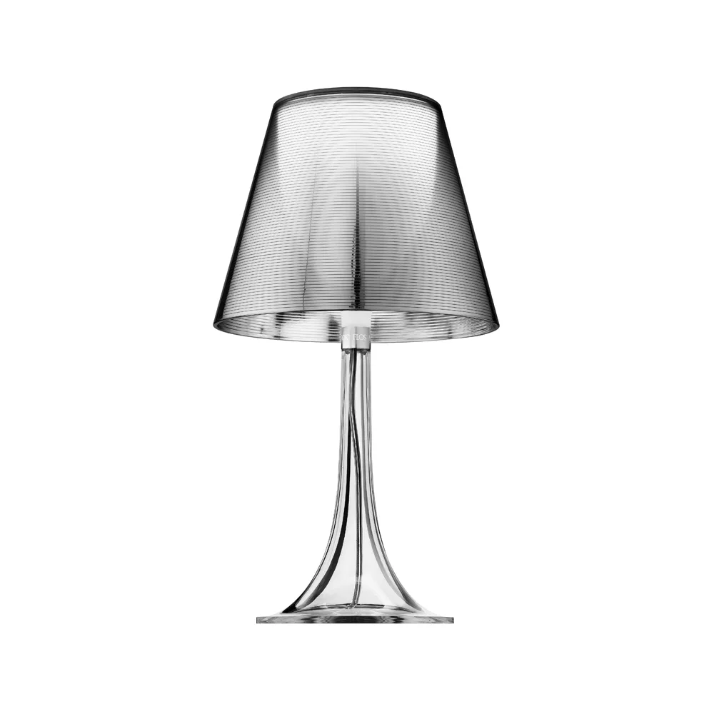 Lampada da tavolo Miss K, Piede silver-transparent Flos