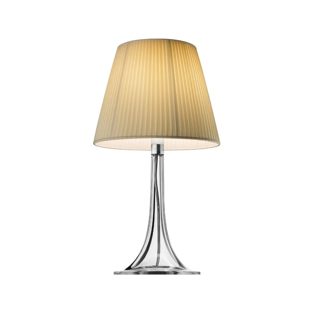 Lampada da tavolo Miss K Soft, Beige trasparente piede Flos
