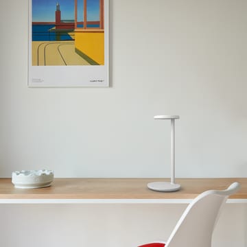 Lampada da tavolo Oblique Qi - Bianco - Flos