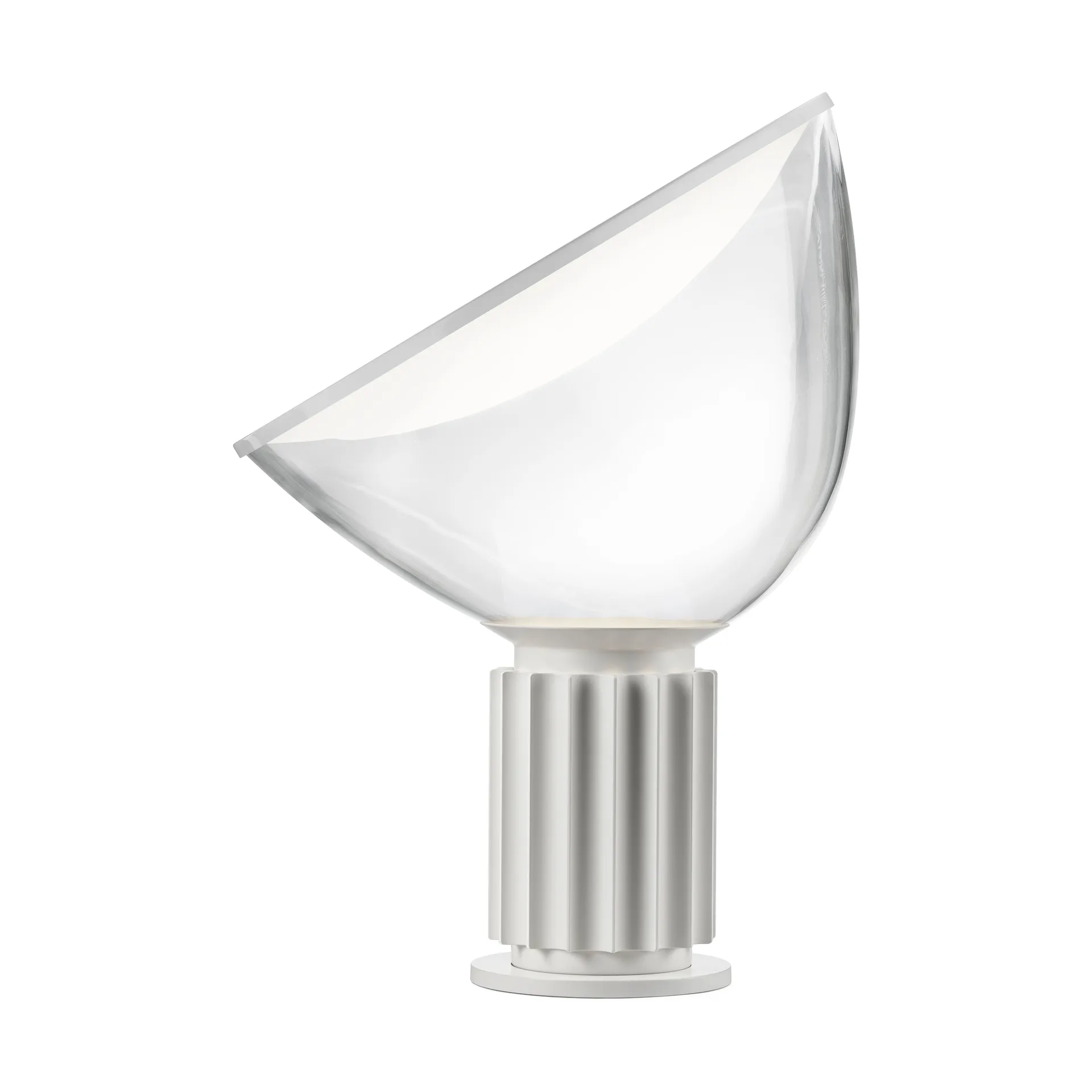 Lampada da tavolo Taccia LED 64,5 cm, Bianco opaco Flos