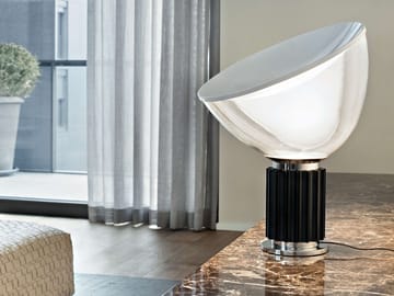 Lampada da tavolo Taccia PMMA - Nero LED - Flos
