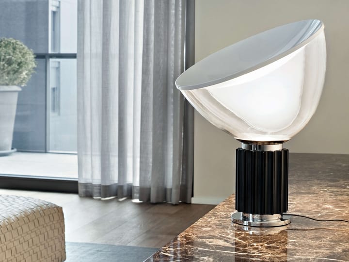 Lampada da tavolo Taccia PMMA, Nero LED Flos
