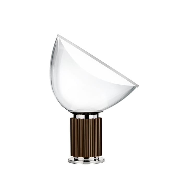 Lampada da tavolo Taccia Small LED 48,5 cm - Campana in vetro bronzato - Flos