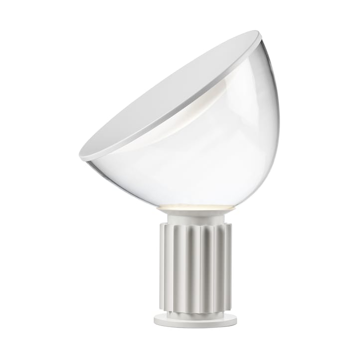 Lampada da tavolo Taccia Small LED 48,5 cm - Matt bianco-cupola di vetro - Flos