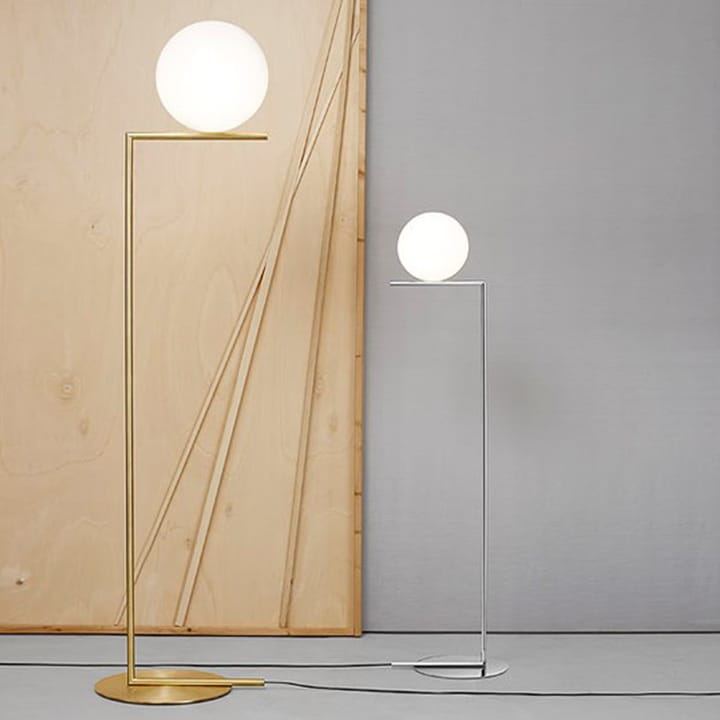 Lampada da terra IC Lights F2, Cromo-opale Flos
