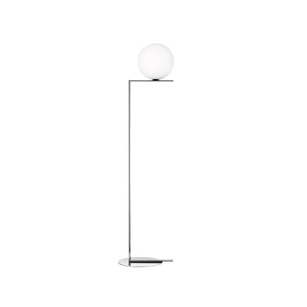 Lampada da terra IC Lights F2, Cromo-opale Flos