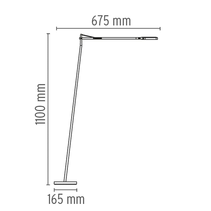 Lampada da terra Kelvin F LED, Nero Flos