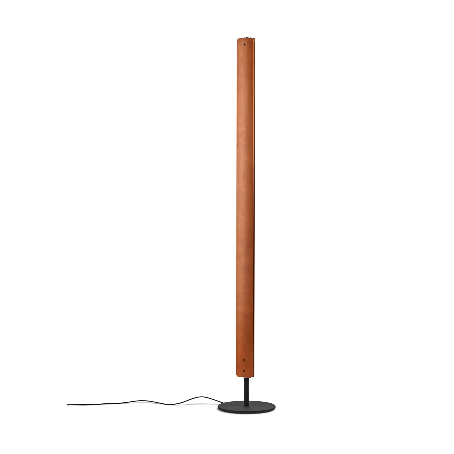 Lampada da terra Seki-han 226 cm, Heat treatened ash-black metal Flos
