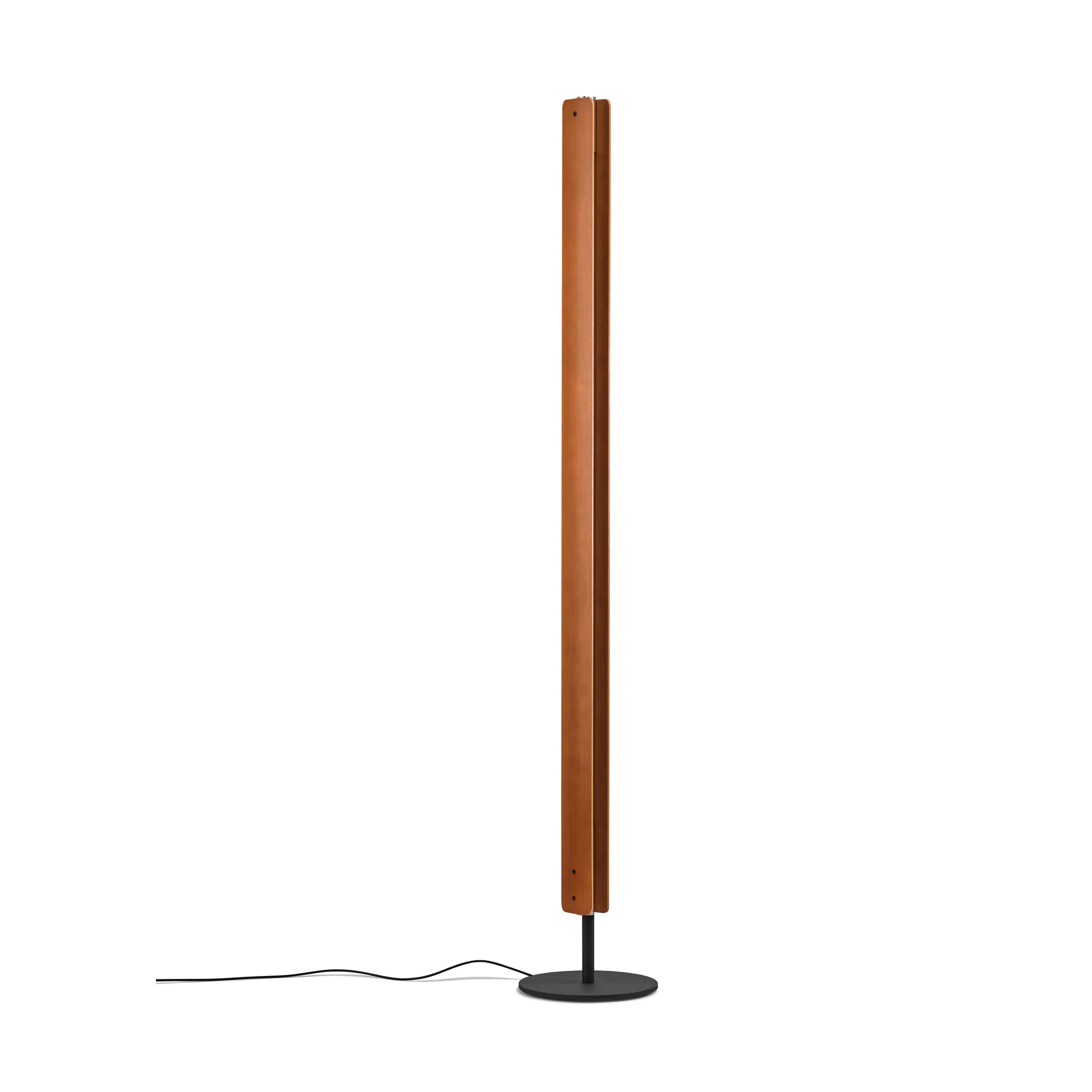 Lampada da terra Seki-han 226 cm, Heat treatened ash-black metal Flos