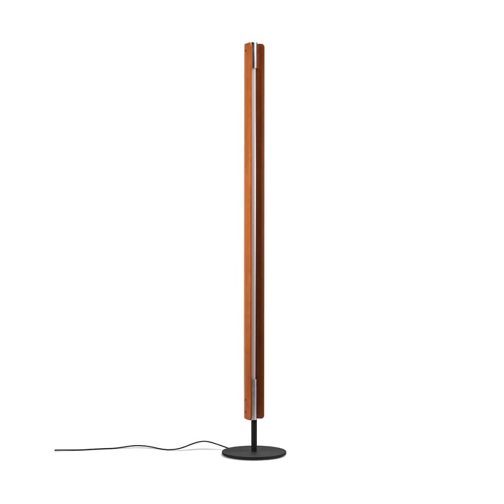 Lampada da terra Seki-han 226 cm, Heat treatened ash-black metal Flos