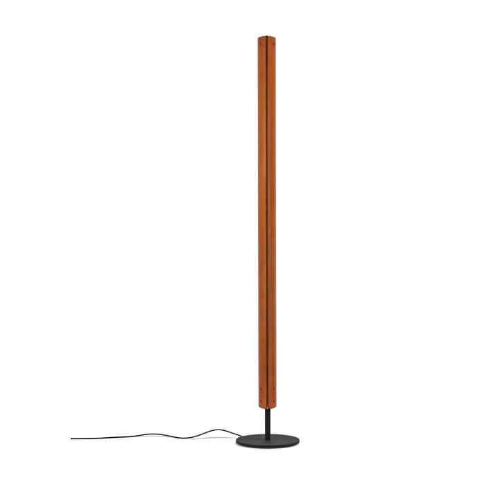 Lampada da terra Seki-han 226 cm, Heat treatened ash-black metal Flos