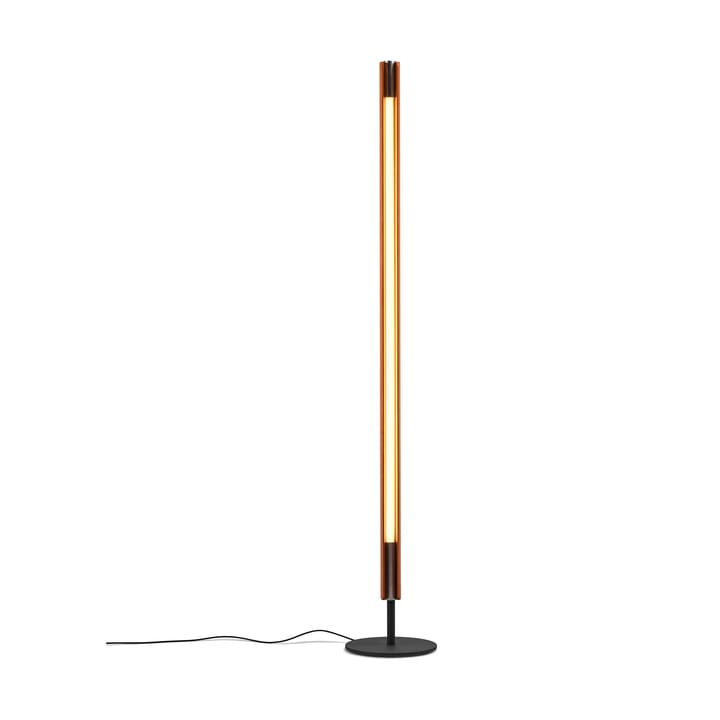 Lampada da terra Seki-han 226 cm, Heat treatened ash-black metal Flos
