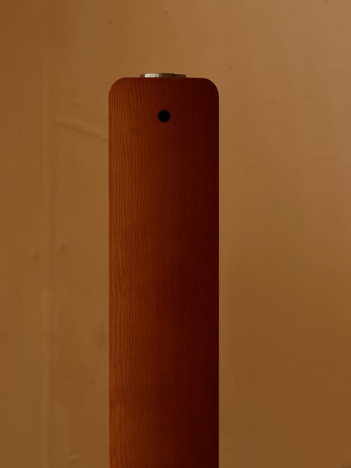 Lampada da terra Seki-han 226 cm, Heat treatened ash-black metal Flos