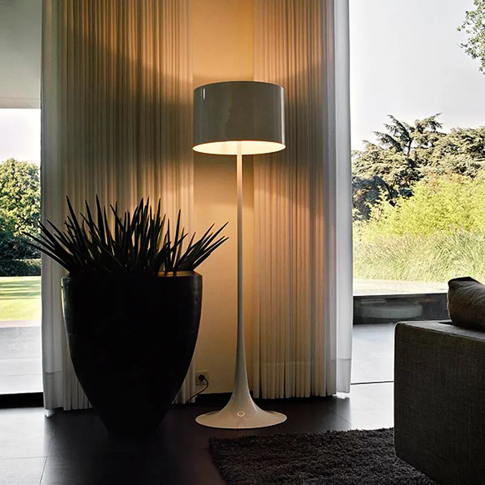 Lampada da terra Spun Light F, Nero Flos