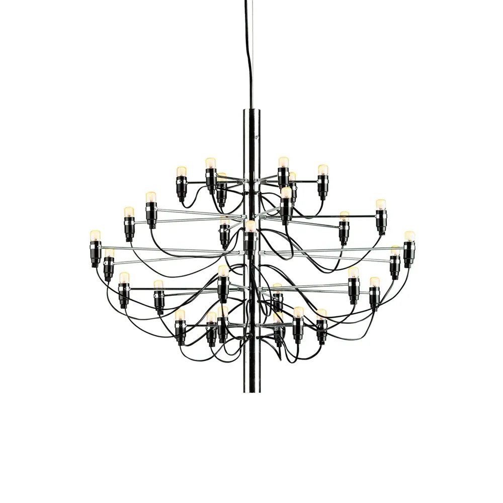 Lampadario 2097 Sarfatti, Cromato 30 lampade Flos