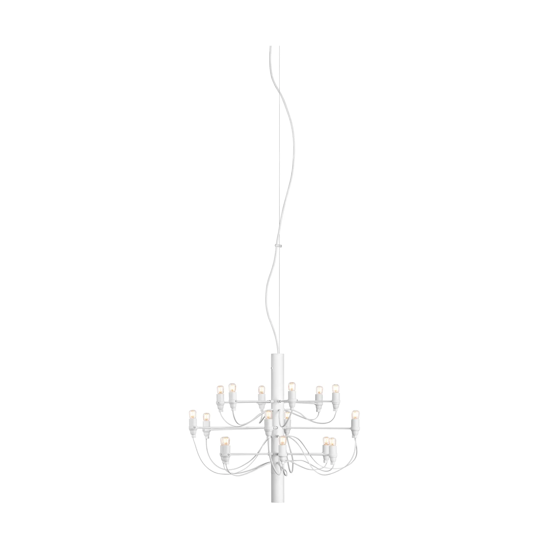 Lampadario 2097 Sarfatti LED, Mattbianco 18 lampade Flos