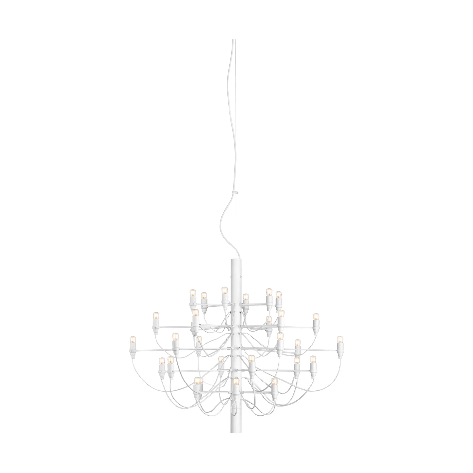 Lampadario 2097 Sarfatti LED, Mattvit 30 lampade Flos