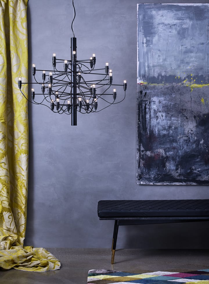Lampadario 2097 Sarfatti LED, Nero opaco 30 lampade Flos