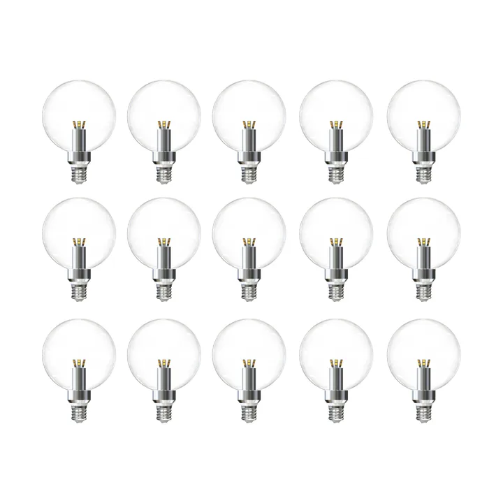 Lampadina LED globo retrofit dimmerabile E27 confezione da 15 - 2500K 170 lm 3 W - Flos